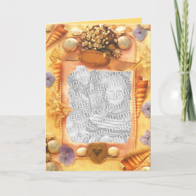 Tarjetas de la foto de la playa (Anverso)