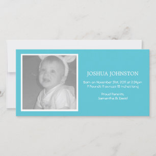 Tarjetas de la foto de las invitaciones del bebé