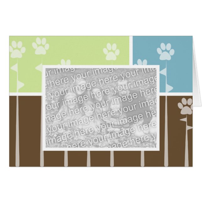 Tarjetas de la foto de las patas de la primavera (Anverso (Horizontal))