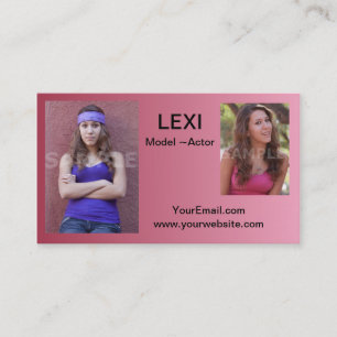 Tarjetas de la foto de los Headshots de las