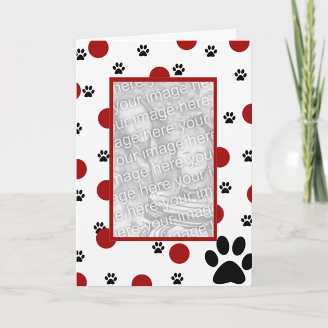 Tarjetas de la foto del mascota (Anverso)