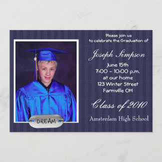 Tarjetas de la invitación de la graduación