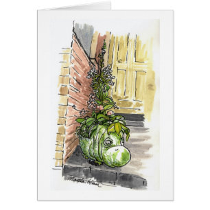 Tarjetas de la maceta del hipopótamo