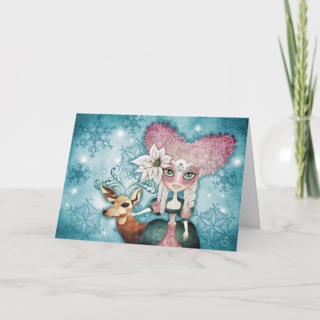 Tarjetas de la magia del invierno de Noelle (Anverso)