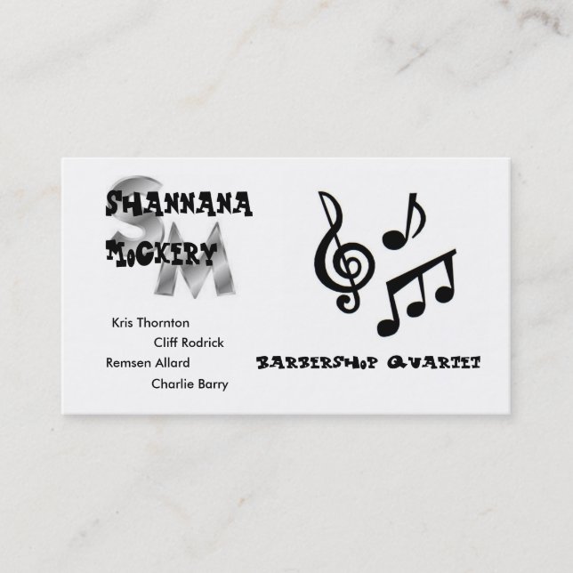 Tarjetas de la mofa de Shannana (Anverso)
