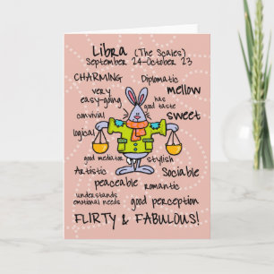 tarjetas de la palabra del zodiaco - libra