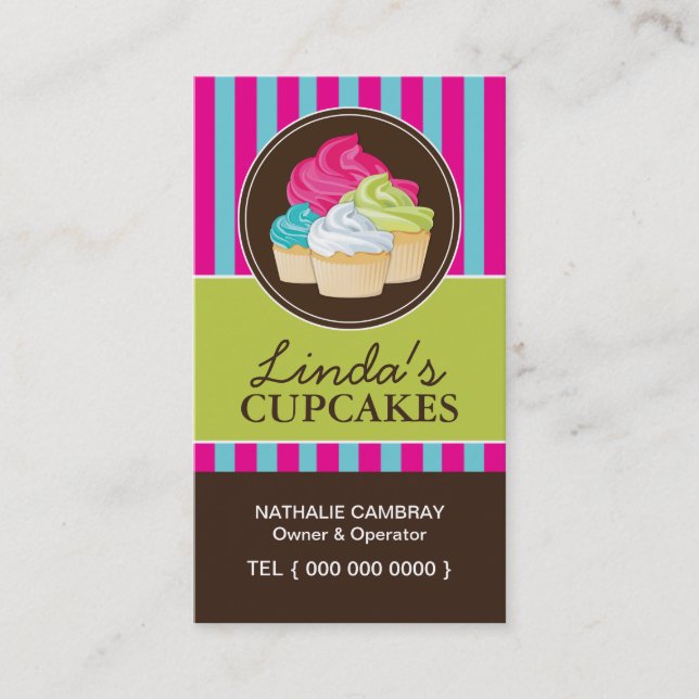 Tarjetas de la panadería de la magdalena (Anverso)