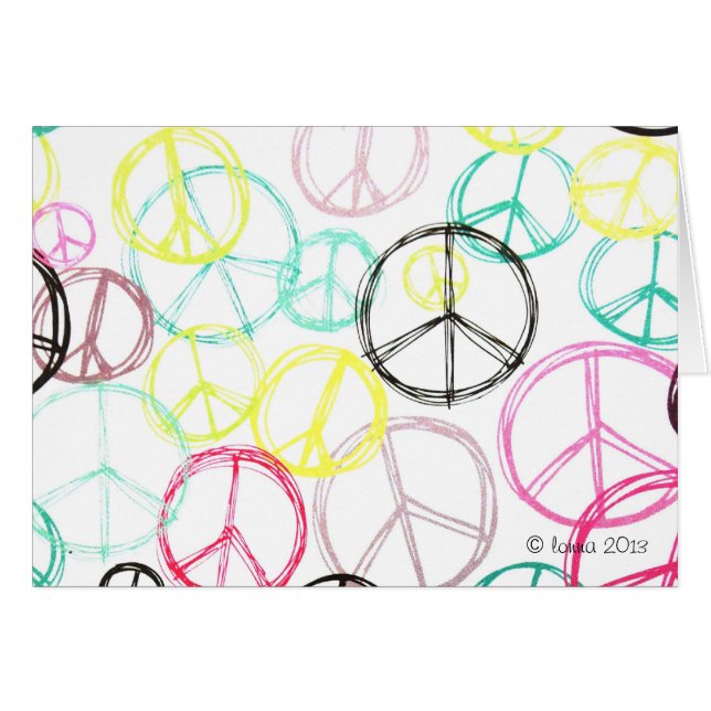 Tarjetas de la paz (Anverso (Horizontal))