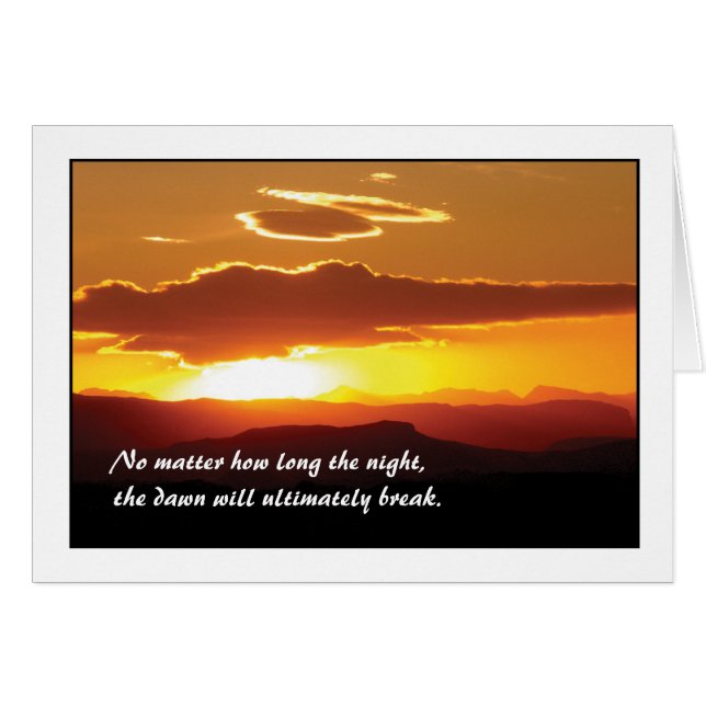 Tarjetas de la prisión - el amanecer se romperá (Anverso (Horizontal))