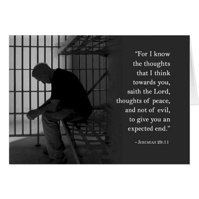 Tarjetas de la prisión - Jeremiah 29_11 (Anverso (Horizontal))