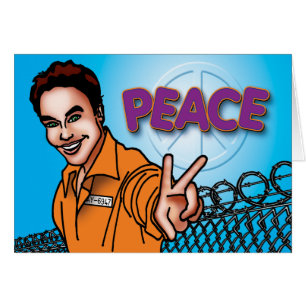 Tarjetas de la prisión - paz