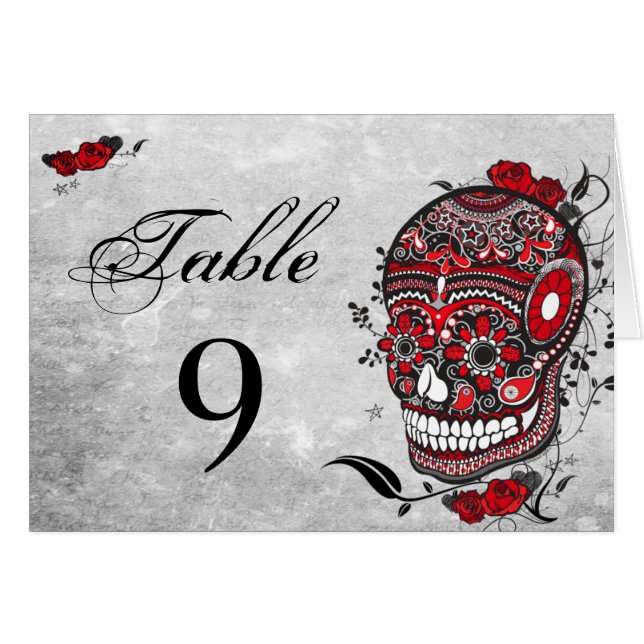 Tarjetas de la recepción del número de la tabla (Anverso (Horizontal))