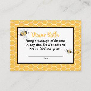 Tarjetas de la rifa del pañal de Baby Shower de la