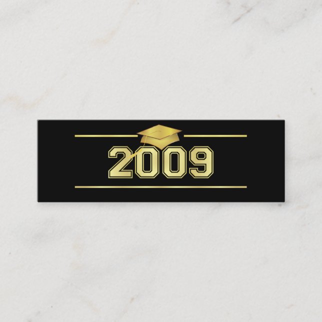 Tarjetas de la señal de la graduación - oro 2009 (Anverso)