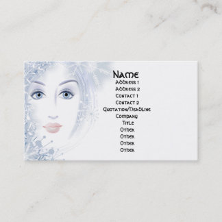 Tarjetas de la señora visita de la belleza del