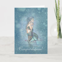 Tarjetas de la sirena de la madre de la