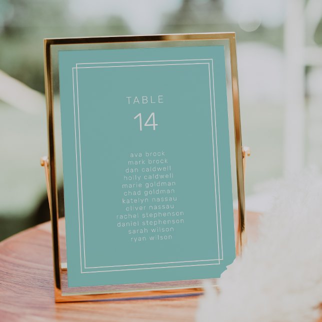 Tarjetas de la tabla de asientos del Boda verde AV (AVERY Mint Green Wedding Seating Chart Cards)