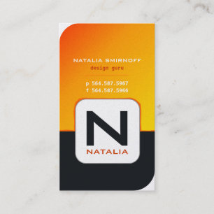 Tarjetas de la visita de Natalia