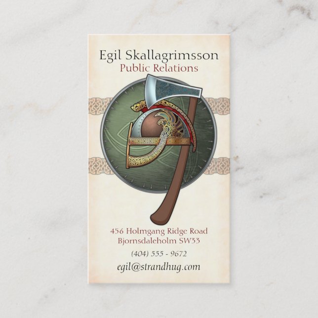 Tarjetas de la visita de Viking (Anverso)