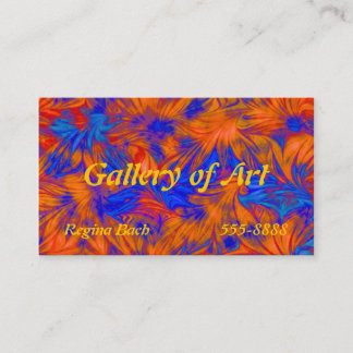 Tarjetas de la visita del artista