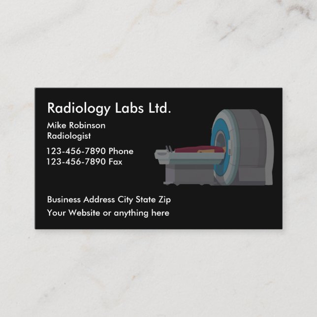 Tarjetas de laboratorio de imágenes de radiología  (Anverso)
