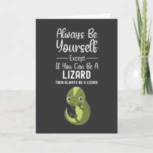 Tarjetas de Lagarto Adorable Divertidas Humorístic