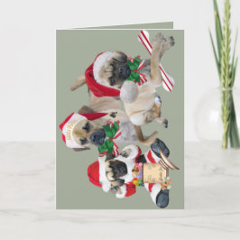 Tarjetas de las Felices Navidad de Puggle