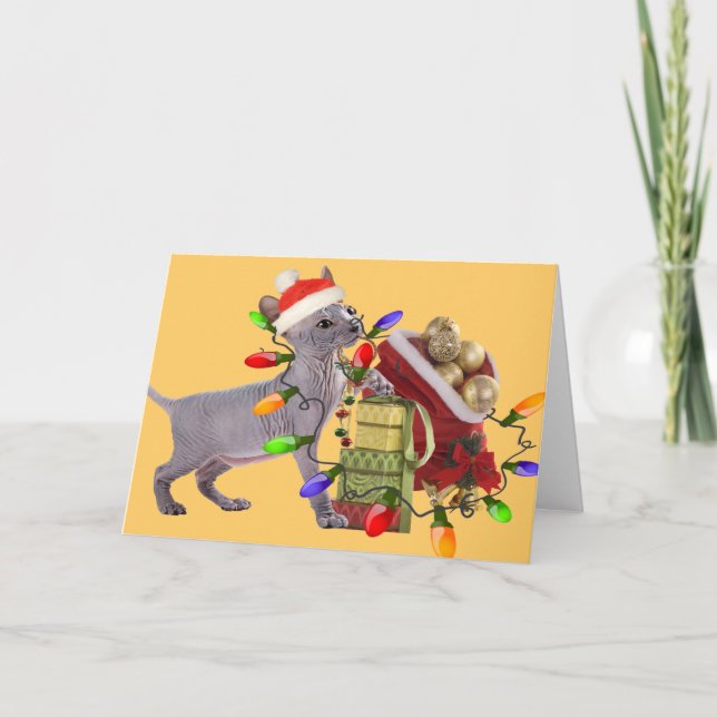 Tarjetas de las Felices Navidad de Sphynx (Anverso)