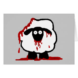 Tarjetas de las ovejas del zombi