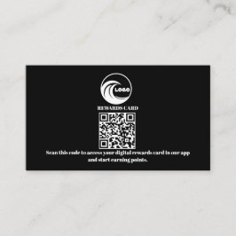 Tarjetas de Lealtad Código QR Virtual Logo Empresa