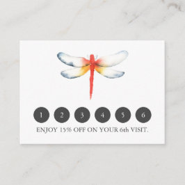Tarjetas de lealtad para empresas Red Dragonfly