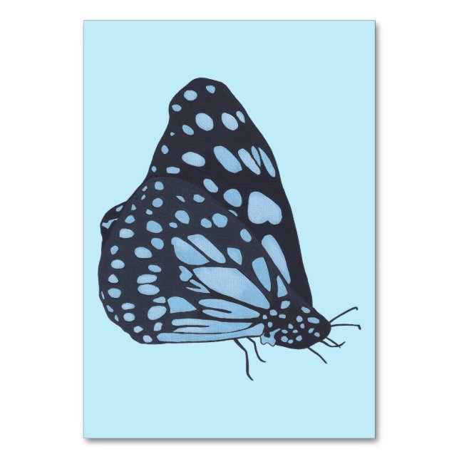 Tarjetas de lectura de mariposa negra para adultos (Anverso)