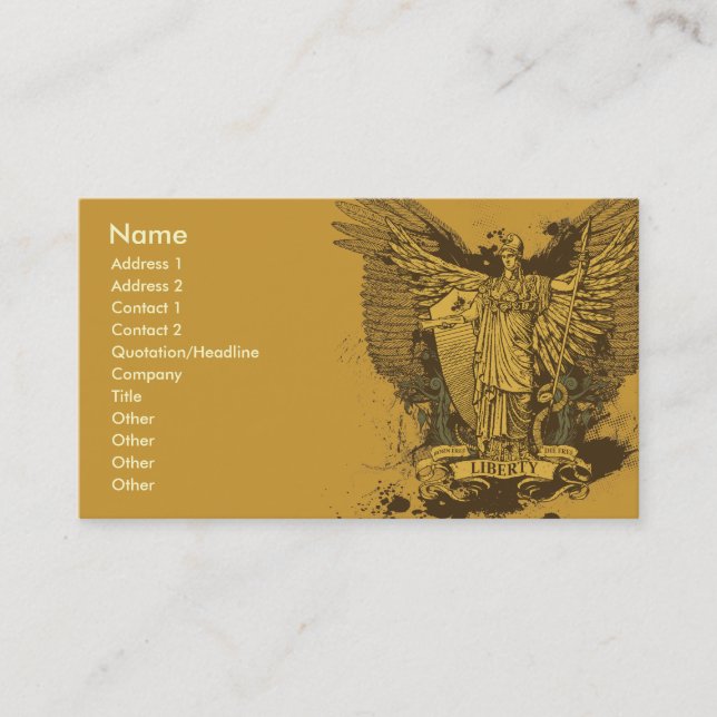 Tarjetas de Libertas del votante de la libertad (Anverso)