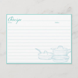 Tarjetas de libro de recetas familiares regalo par