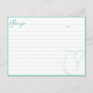 Tarjetas de libro de recetas para regalo para el c