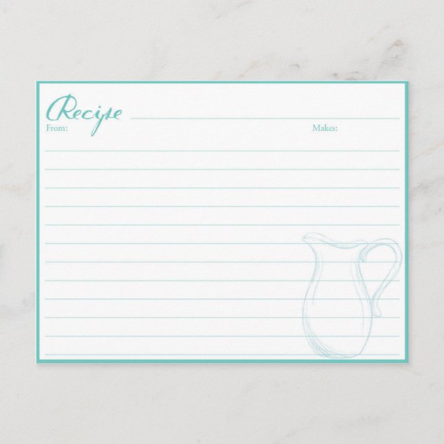 Tarjetas de libro de recetas para regalo para el c (Anverso)