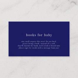 Tarjetas de Libros Azules para Baby Shower