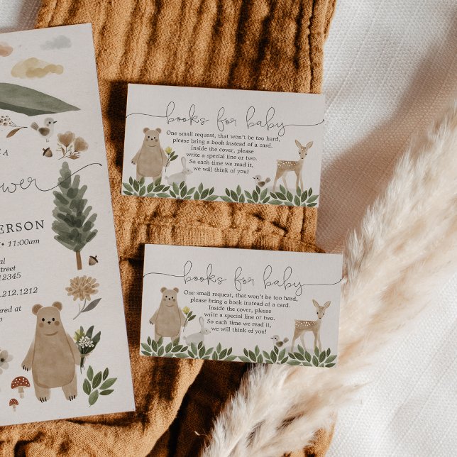 Tarjetas de libros Boho Woodland para tarjeta de r (Subido por el creador)