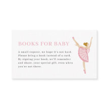 Tarjetas de libros Cascanueces rosa pastel para be