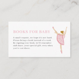 Tarjetas de libros Cascanueces rosa pastel para be