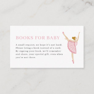 Tarjetas de libros Cascanueces rosa pastel para be