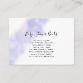 Tarjetas de Libros de Acuarela Azul para Bebé