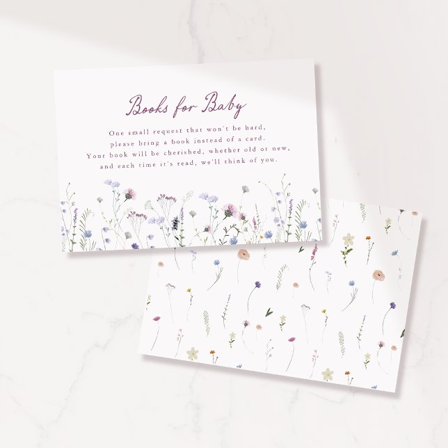 Tarjetas de Libros de Flores Silvestres Elegantes  (Subido por el creador)