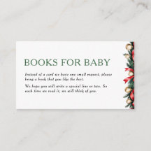 Tarjetas de libros de Navidad para bebé - Tarjeta