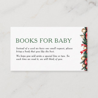 Tarjetas de libros de Navidad para bebé - Tarjeta