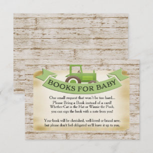 Tarjetas de Libros de Tractor Verde para Bebé