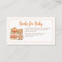 Tarjetas de libros Little Pumpkin para bebé