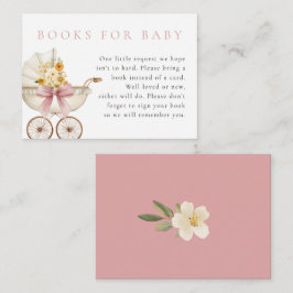 Tarjetas de Libros para Bebé Blush para Tarjeta de