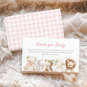 Tarjetas de libros para bebé de animales con gingh