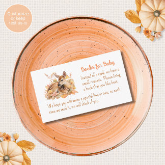 Tarjetas de libros para bebé en la tarjeta de rega